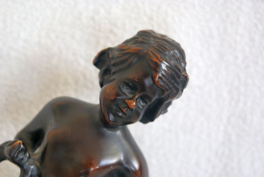 Auguste Moreau (1834 - 1917), Antike Bronze - Figur, Wasserträger